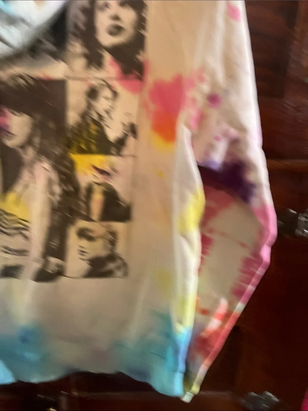 Taylor Swift Tie-Dye Hoodie in Pink, Yellow, Blue, Purple